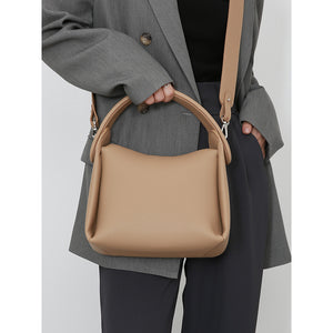 GOOSUDU 2025 Large-capacity soft cigarette case bag popular new solid color casual pillow bag khaki commuter messenger bag