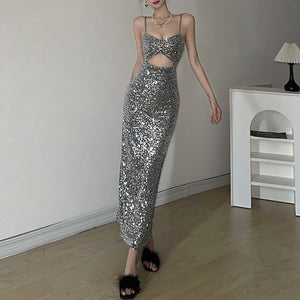 popular new summer New 2025 style sexy babes personality niche street slim and thin suspender dress