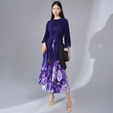 2025 High-end pleated dress women's temperament elegant pleated skirt long high-end sense New Popular trade women's clothing foundry