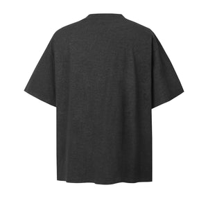 2025 8533 2025n Street 2025 Summer Embroidery Hot Diamond Design Sense Men's Loose Premium Heavy Short Sleeve T-Shirt