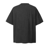 2025 8533 2025n Street 2025 Summer Embroidery Hot Diamond Design Sense Men's Loose Premium Heavy Short Sleeve T-Shirt