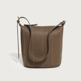 GOOSUDU 2025 Autumn and winter new fashion high sense large capacity lychee pattern retro portable bucket tote bag single shoulder oblique span women's bag