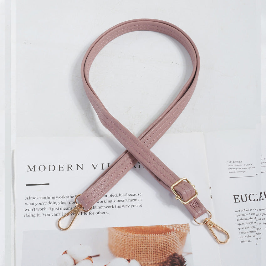 GOOSUDU 2025Cross-border delivery, backpack strap strap, new shoulder strap accessories strap, mobile phone hanging portable strap, simple solid color pu shoulder strap.