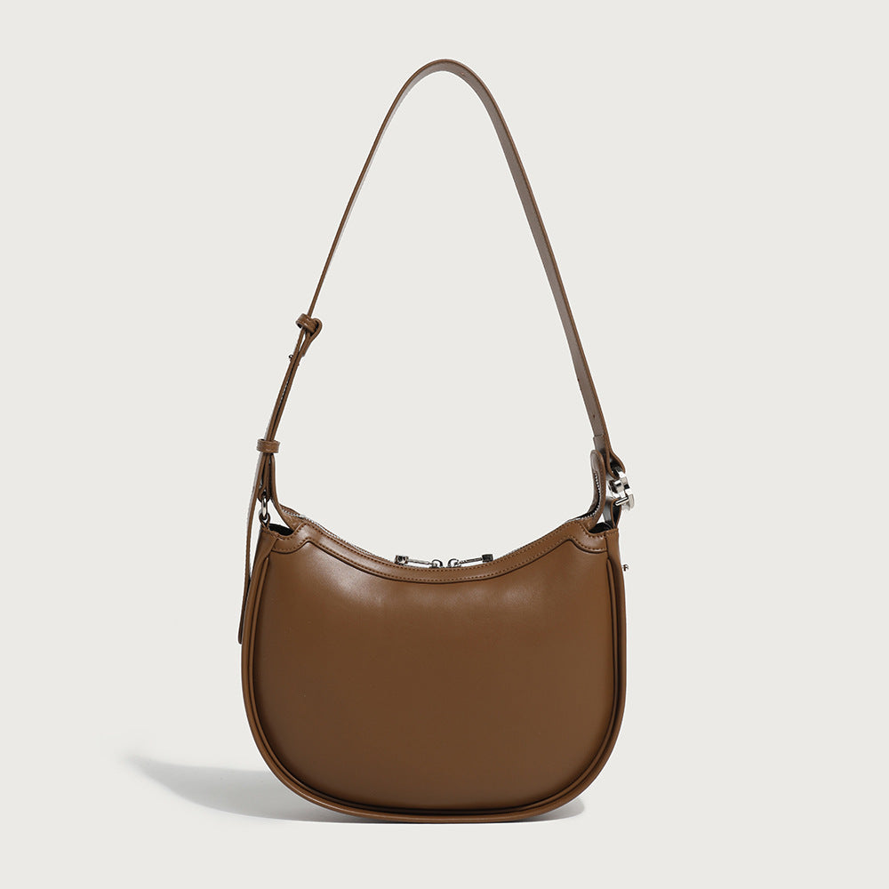 GOOSUDU 2025 Autumn and winter new fashion crescent bag portable shoulder oblique span bag simple high-end niche design women's bag