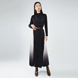 2025 Maillard trench coat long women's high-end feeling royal sister wind coat hanging feeling women's clothing irregular gradual change splicing coat