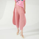 2025 personalized radish pants Harlan pants women's loose large size design sense niche fashion versatile casual pleated pants