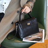 2025 Women's bag popular new versatile high-end messenger bag fashion commuter shoulder bag leather women's bag handbag