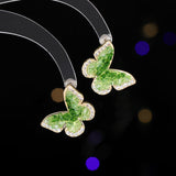 2025 Suitable for summer earrings popular new high-end niche design small fresh gradual change crystal butterfly stud earrings
