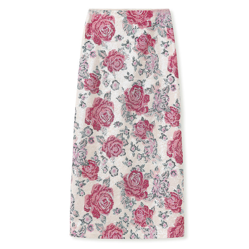 New Chinese style national style 2025 new unique embroidery design peony vest half-length dress set N1035