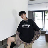 GOOSUDU T-shirt Men's Fashion Brand Korean Style Hong Kong Style Trendy Internet Celebrity Clothes Men's Half-Length Sleeves Ins Short Sleeve Men's Loose Clothes