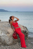 GOOSUDU 2025 suit skirt sequined suspender suit long skirt