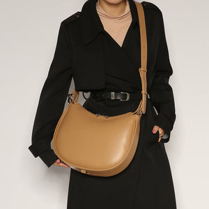 GOOSUDU 2025 Autumn and winter new fashion crescent bag portable shoulder oblique span bag simple high-end niche design women's bag