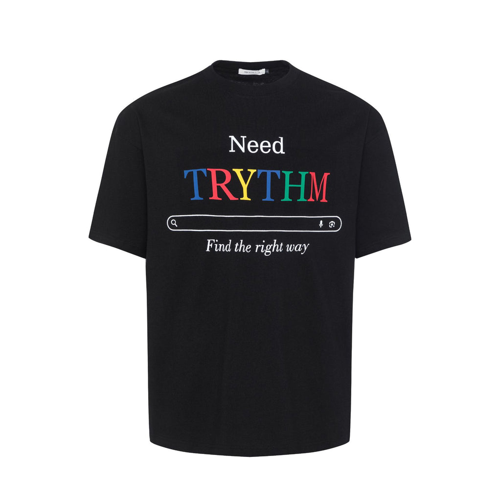 2025 27219 2025n Street 2025 Summer Color Letter Map High Sense Small Neck Design Men's Loose Short Sleeve T-Shirt