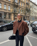 popular Popular trade New  new women's models crisp shoulder pads solid color jacket temperament casual style  style