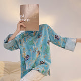 New Chinese style new flower embroidered sequined shirt old money style high-end temperament satin top M3003