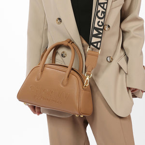 GOOSUDU 2025 Autumn and winter new Korean version oblique span high-end simple versatile bowling trendy portable shoulder bag women's bag