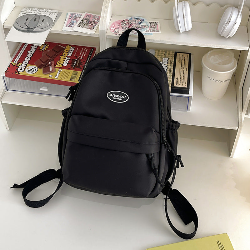 Schoolbag Girl College Students' Backpack Japanese Style All-Matching Niche Student University Style Korean Style Girl Backpack Travel Bag