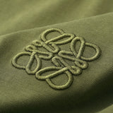 GOOSUDU Heavy European Goods Mercerized Cotton Short Sleeve T-shirt Men's Slim Fit Fashion High-End Embroidery round Neck Half Sleeve Boy's Undershirt Fashion