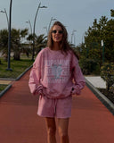 new New n retro street loose sweater set women's ins wind lazy wind sweater two-piece set