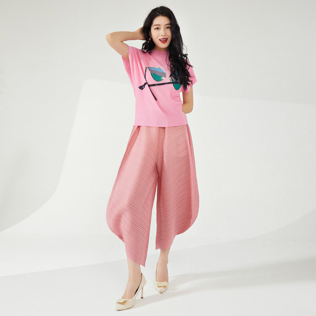 2025 personalized radish pants Harlan pants women's loose large size design sense niche fashion versatile casual pleated pants