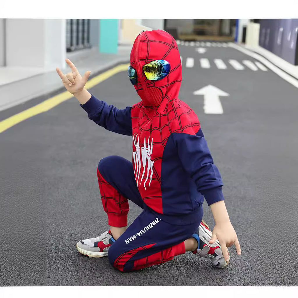 Autumn Ultraman Clothes Boys Spring and Autumn Suits  New Boys Children Spider-Man Fashionable Children's Clothing