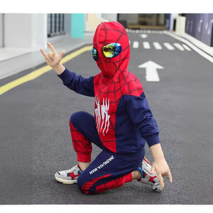 Autumn Ultraman Clothes Boys Spring and Autumn Suits  New Boys Children Spider-Man Fashionable Children's Clothing