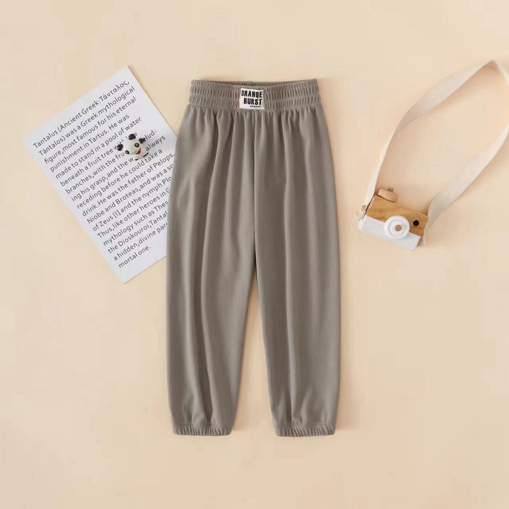 Children's Ice Silk Anti Mosquito Pants Girls' Summer Thin Boys' Pants Baby Korean Style Loose Western Style Bloomers Outer Wear