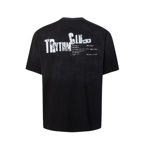 2025 27141 2025n Street 2025 Summer Character High Sense Small Collar Design Men's Loose and Old Short Sleeve T-Shirt