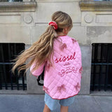 GOOSUDU New autumn and winter 2025 trade new 2025 style sweet coat bow embroidered cotton-padded clothes women's long-sleeved cotton clothes wholesale