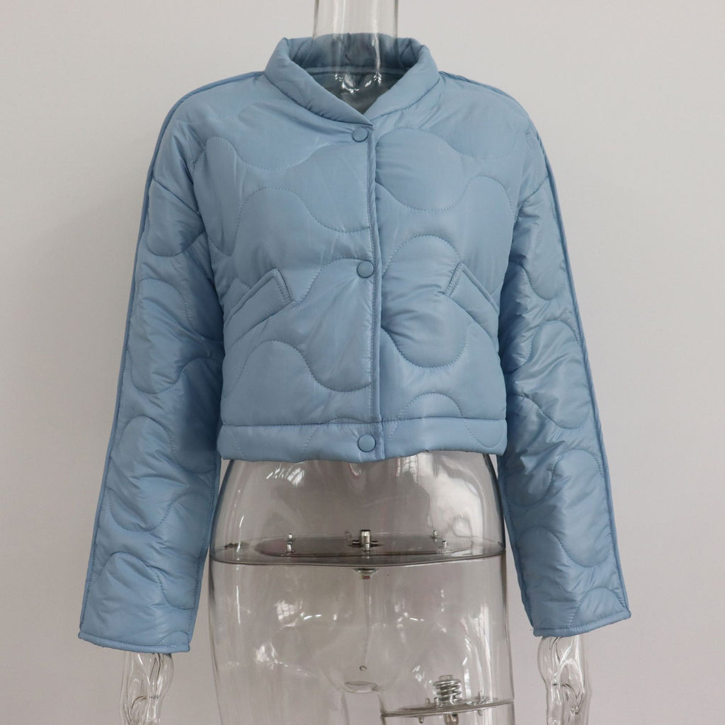 GOOSUDU New 2025 fashion short cotton jacket women's ins wind autumn and winter new coat cotton-padded clothes women's casual and thin