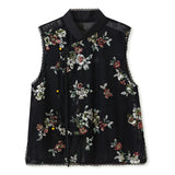 Summer new trend national style embroidered vest 2025 new Chinese light luxury lace vest women N3063