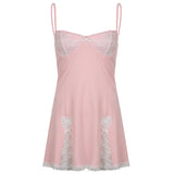 Dark Style Sexy Lace Splicing Sling Slimming Sheath Dress Female 2023 Spring and Summer European and American New