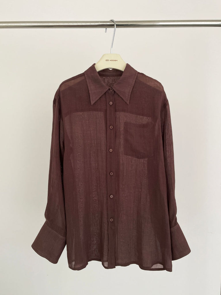 2025 ES MODISH Spring New Product Lazy Loose Casual Long Sleeve Shirt Thin Outer Sunscreen Shirt Girls