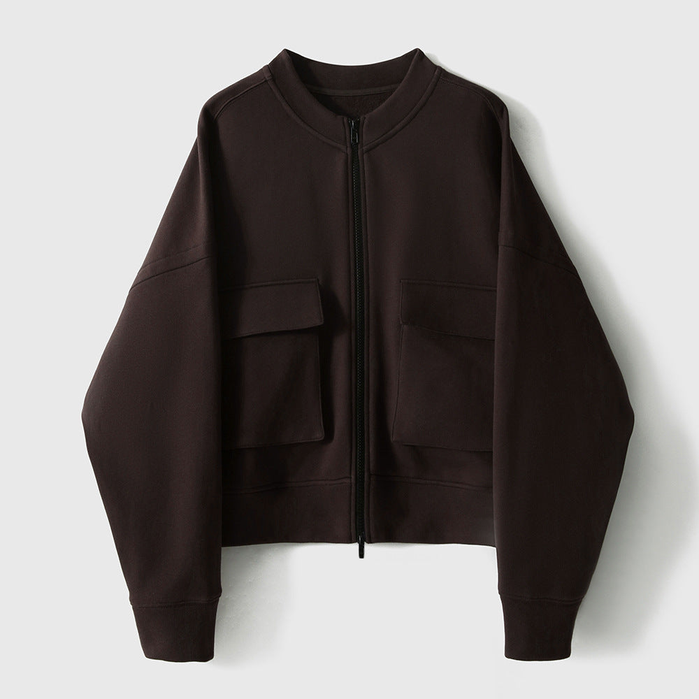 2025 Thin velvet tooling style baseball jacket, high-end 3-color casual jacket top women's clothing  spring and autumn new versatile