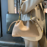 GOOSUDU 2025 UR niche design handbag bag spring women's versatile daily fashion high-end drawstring pleated handbag