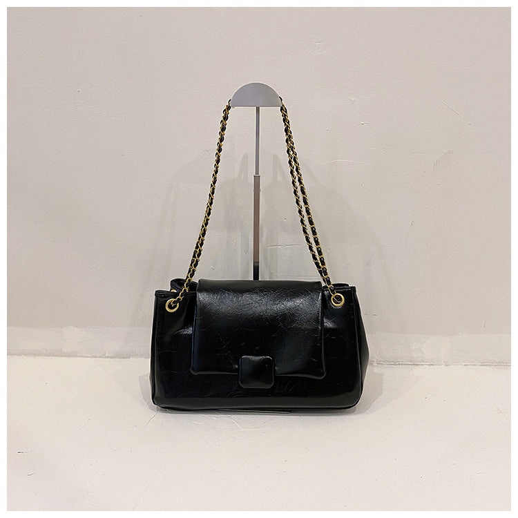 GOOSUDU 2025 retro fashion small square bag  new New versatile chain single shoulder messenger bag bag