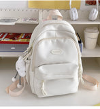 Schoolbag Girl College Students' Backpack Japanese Style All-Matching Niche Student University Style Korean Style Girl Backpack Travel Bag