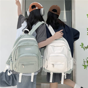 Schoolbag Female High School Student Large Capacity Travel Backpack Portable All-Match Junior High School College Students Korean Ins Backpack