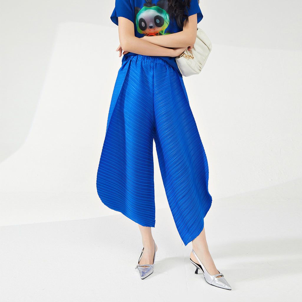 2025 personalized radish pants Harlan pants women's loose large size design sense niche fashion versatile casual pleated pants