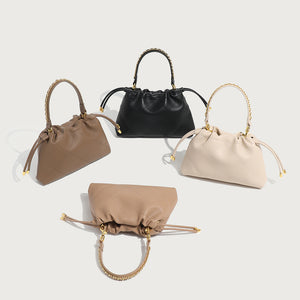 GOOSUDU 2025 UR niche design handbag bag spring women's versatile daily fashion high-end drawstring pleated handbag