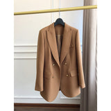 2025 Worsted wool small suit  spring new casual suit jacket women's versatile, spring and autumn slim women's clothing