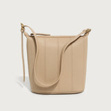 GOOSUDU 2025 Autumn and winter new fashion high sense large capacity lychee pattern retro portable bucket tote bag single shoulder oblique span women's bag