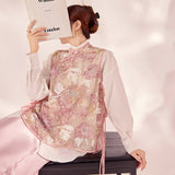 spring new Chinese light luxury vest new national style high-end sweet embroidery temperament vest women MZ094