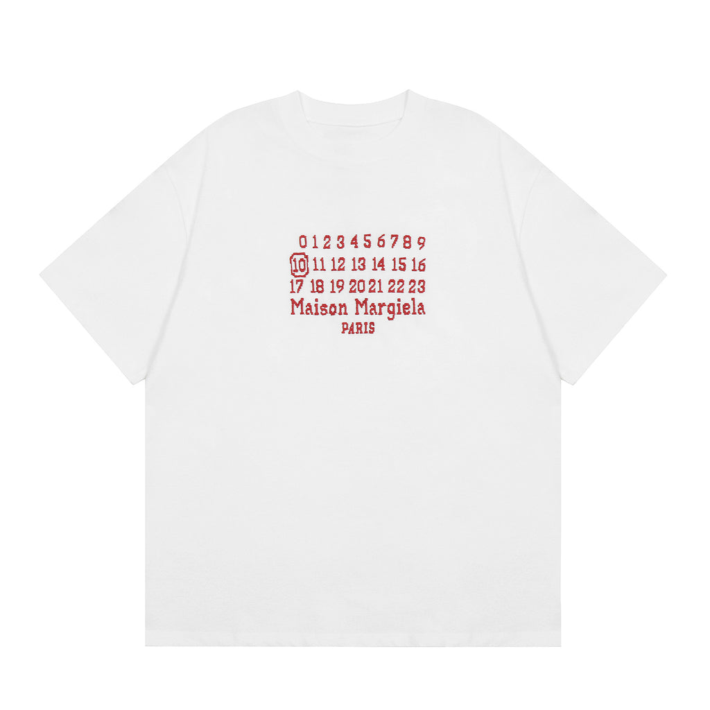 GOOSUDU Exclusive for Cross-Border Maison Margiela Magila MM6 Cotton Double Yarn Men's T-shirt Short Sleeve High Quality in Stock