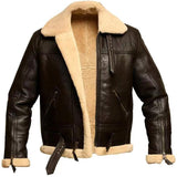 2025 New's new pu short fur integrated men's jacket 6502