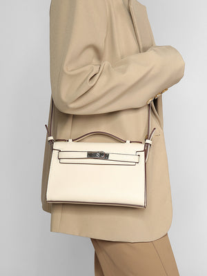 GOOSUDU 2025 New fashionable Kelly bag commuting simple and fashionable classic versatile single shoulder oblique span women's bag hand carry high sense