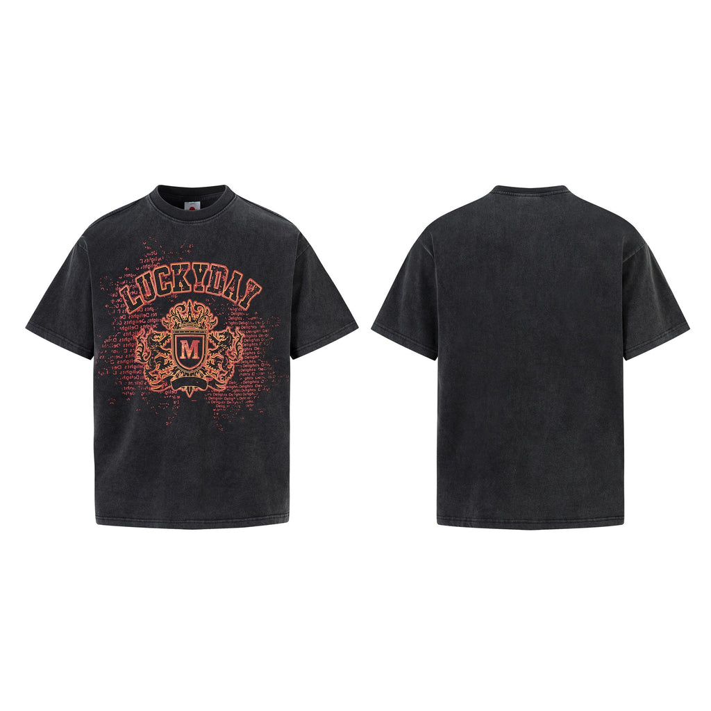 2025 5501 2025n Street 2025 Summer Washed Old Retro Old Design Men's Premium Neutral Short Sleeve T-Shirt