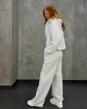 casual sports suit women's spring and autumn new loose leisure basic label printed sweater suit