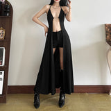 2025 style 2025 spring new women's clothing simple and generous big hem thin lace-up dress dress