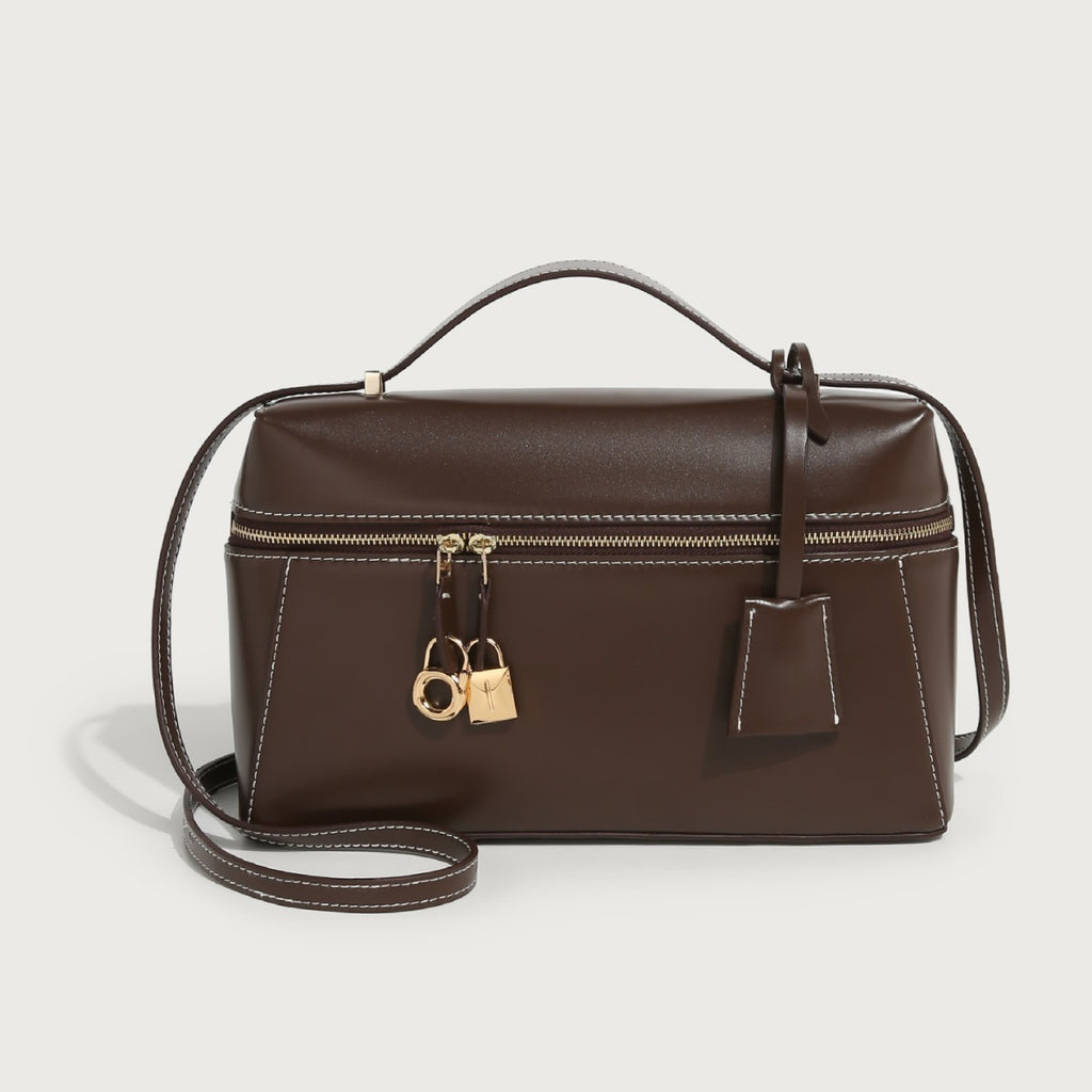 2025 popular winter new niche design fashionable versatile box bag high-end commuter portable shoulder messenger bag